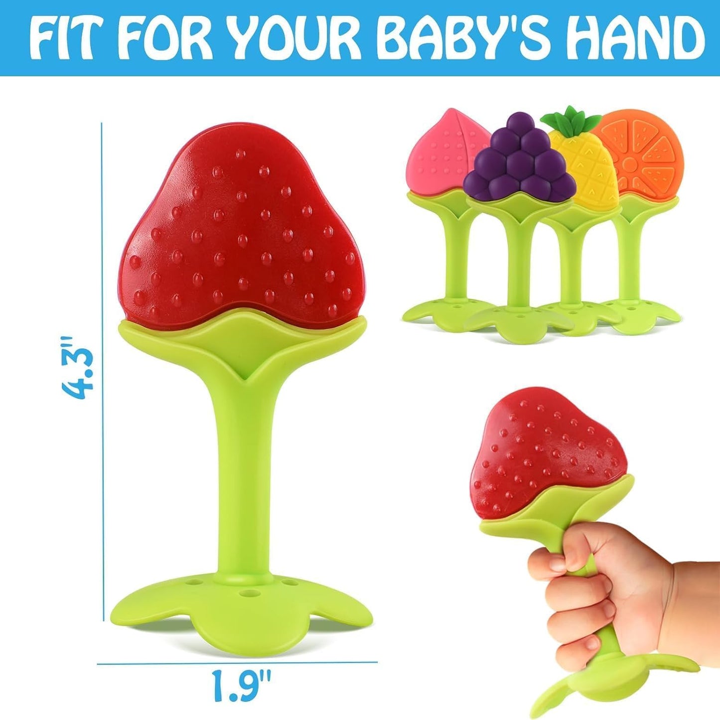 Mothercare Silicone BPA Free Natural Organic Nipple Teethers for Newborn Infant, Babies